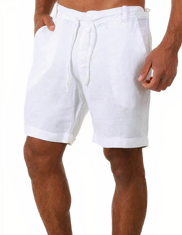 Aliams | Herren Leinen Sommer Shorts Kurze Hose für Männer