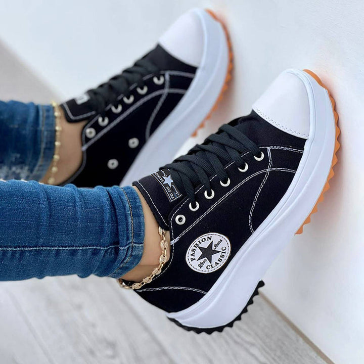 Aliams - Orthopädische Schuhe, Schnürsenkel, dicke Sohle