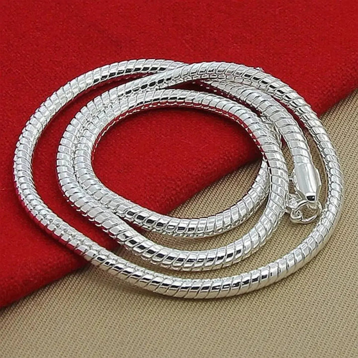 Aliams | 925 3Mm Sterling Silber Schlangen Kette