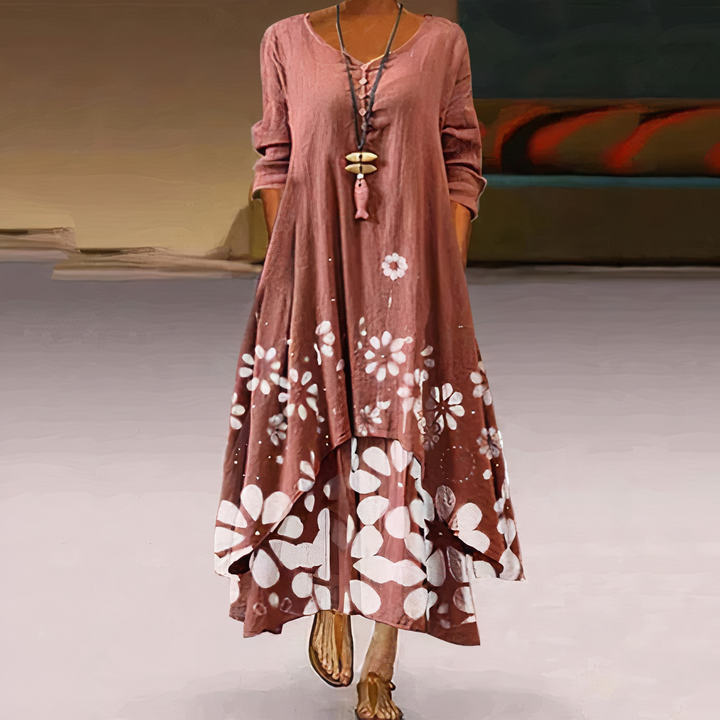 Aliams | Elegantes Mode Baumwollkleid