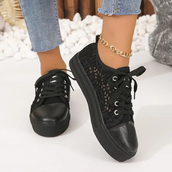 Aliams | Damen Spitzen Plattform Sneaker