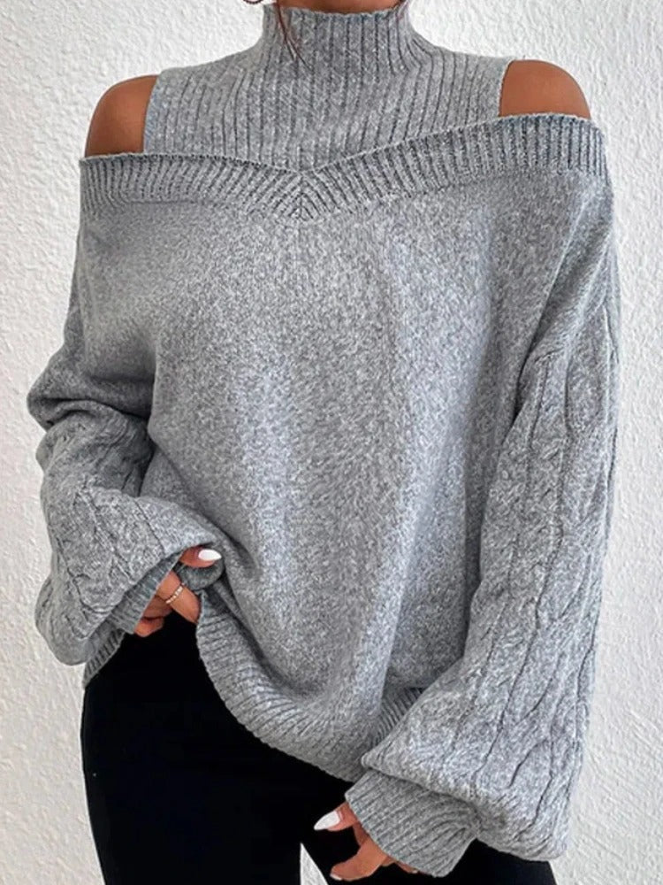 Elkeve | Schulter Pullover Trendig Und Bequem