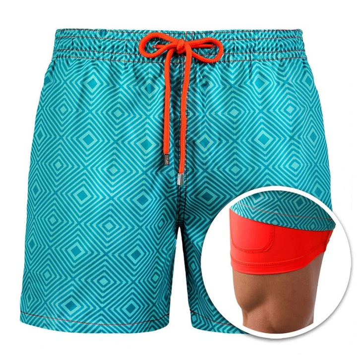 Aliams | Doppellagige Strandshorts für Herren