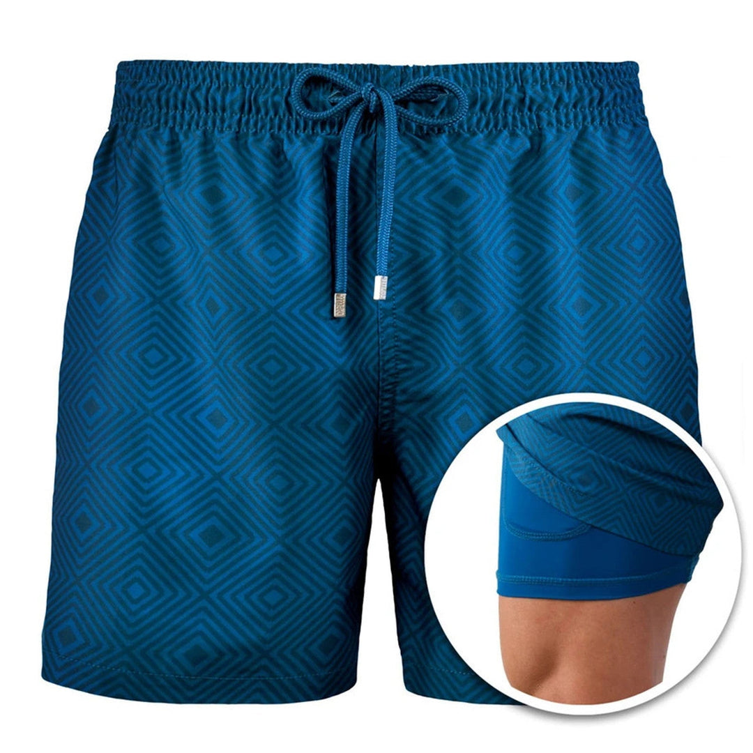 Aliams | Doppellagige Strandshorts für Herren