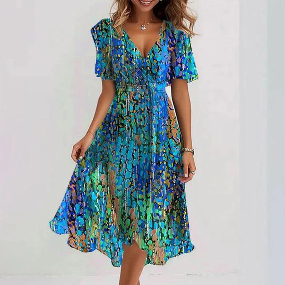 Aliams | Damenkleid mit V-Ausschnitt
