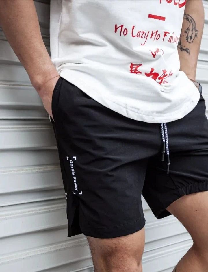Aliams | Atmungsaktive, Einfarbige Badeshorts für Männer mit Kordel