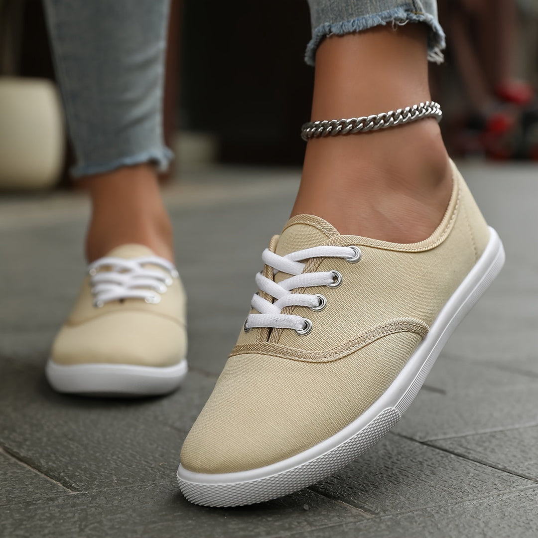 Aliams | Bequeme Niedrige Canvas Schnürschuhe
