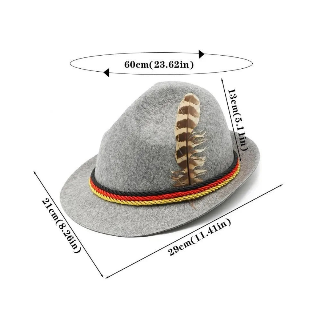 Unisex Feder Dekore Oktoberfest Hut | 2024