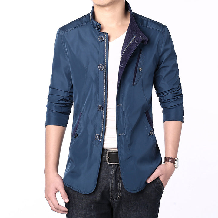 Herren elegante Freizeitjacke mit modischen Details Aliams