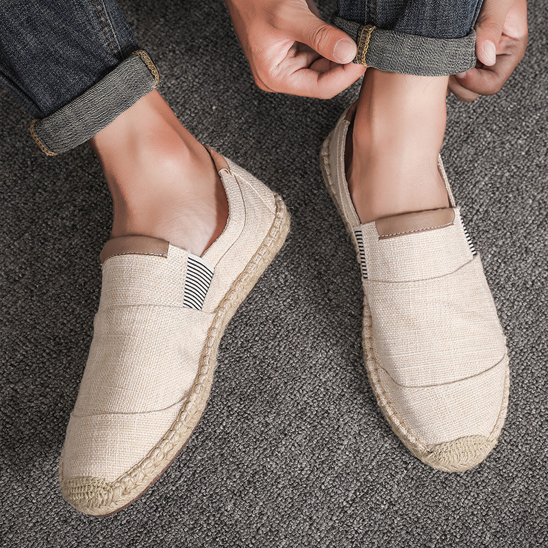 Sommerschuhe aus Leinwand & Stroh – Leicht | Unisex