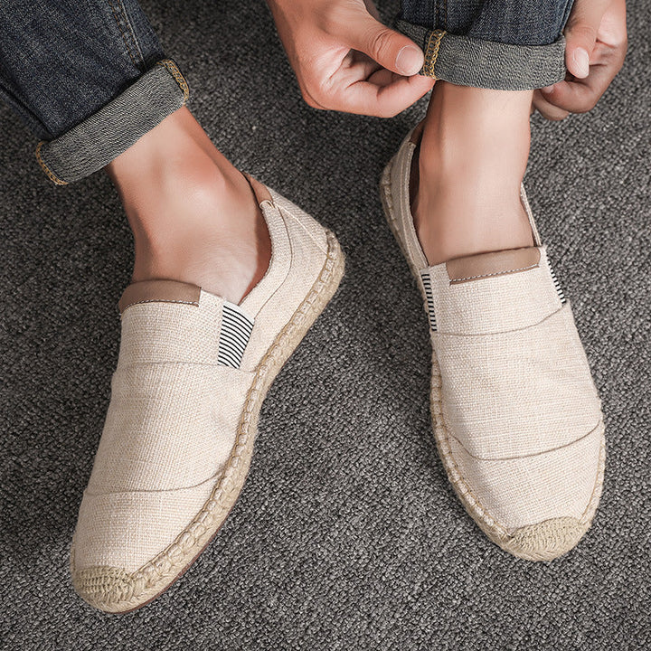 Sommerschuhe aus Leinwand & Stroh – Leicht | Unisex