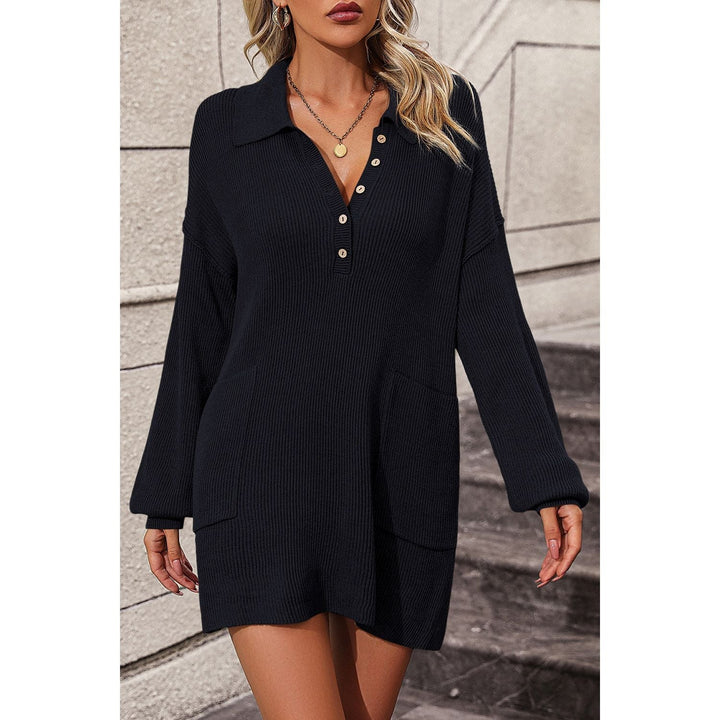 Damen Strickkleid Für Den Herbst