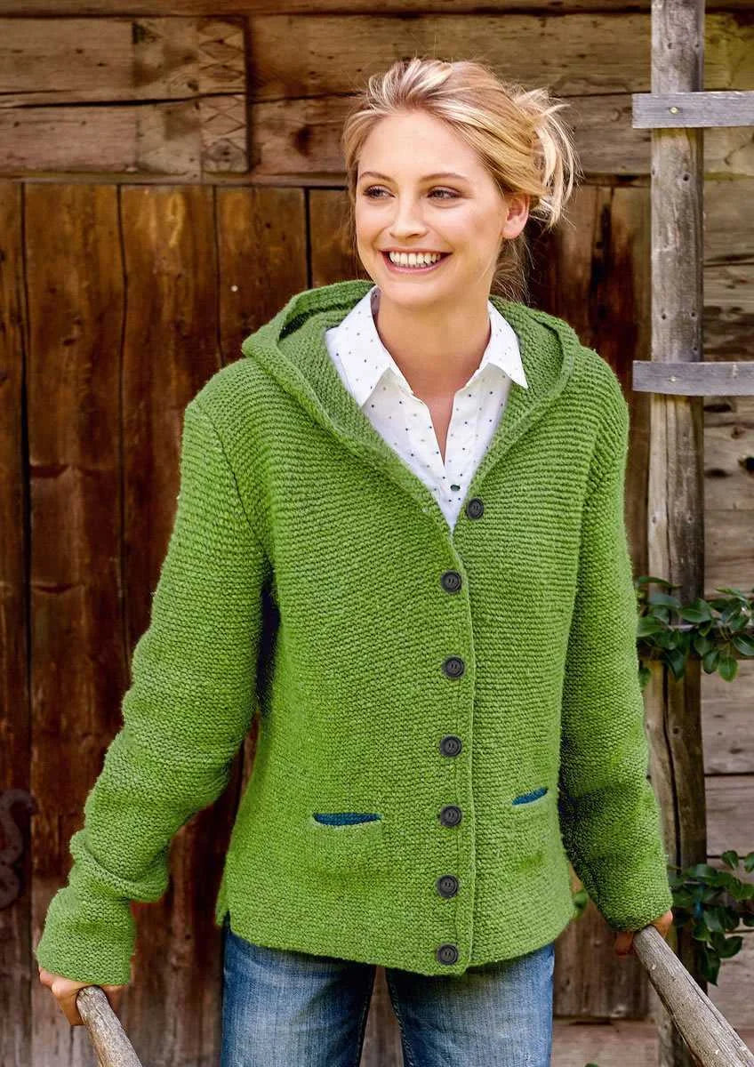 Aliams | Stilvolles Strickjacke mit Kapuze