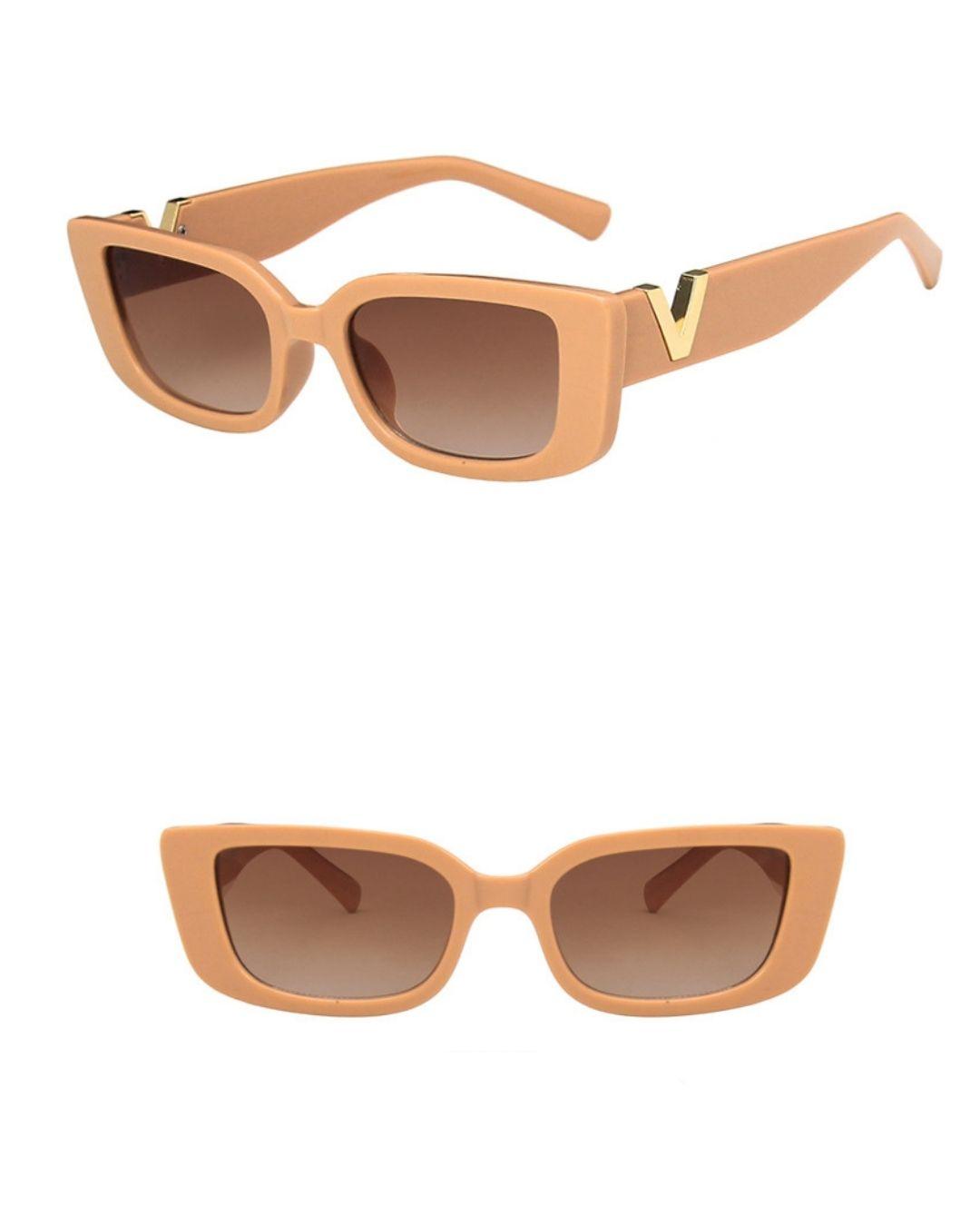 Aliams | Weinlese Sonnenbrille Trendy Sonnenbrille für Einen Stilvollen Look