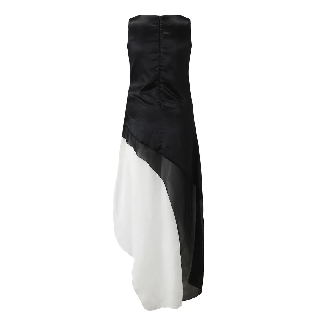 Lidini Elegantes mehrlagiges Ombre-Kleid