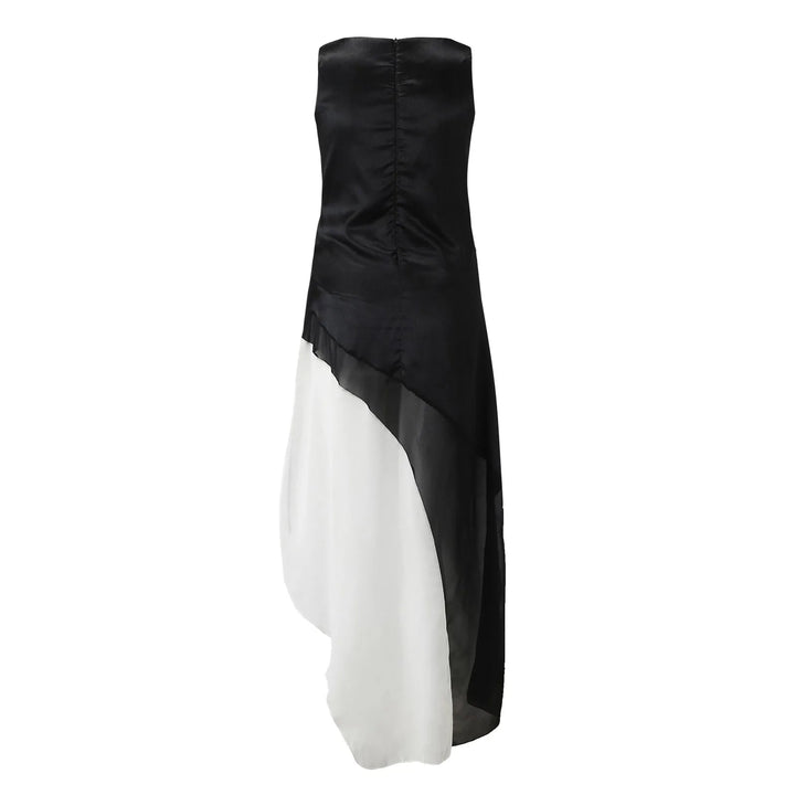 Lidini Elegantes mehrlagiges Ombre-Kleid