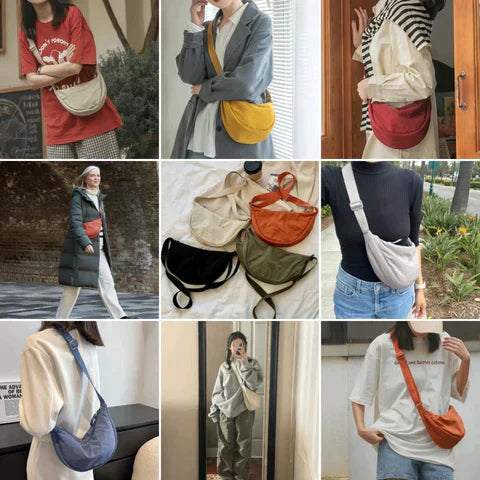 Aliams | Halbmond-Crossbody-Tasche