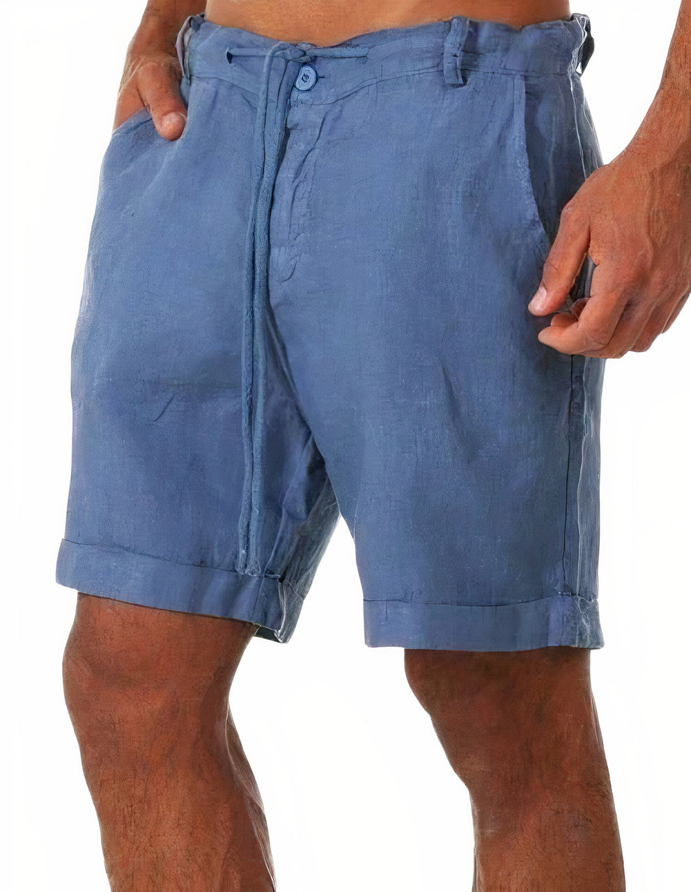 Aliams | Herren Leinen Sommer Shorts Kurze Hose für Männer