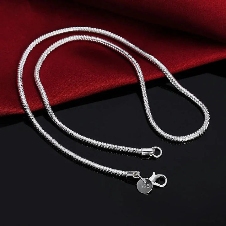 Aliams | 925 3Mm Sterling Silber Schlangen Kette