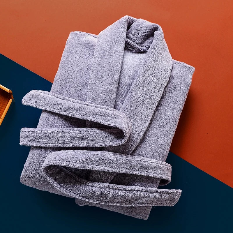 Herren Bademantel Lang Super Weich & Warm