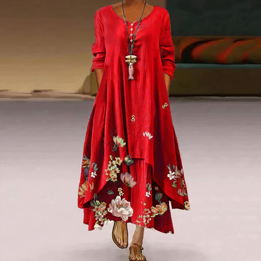 Aliams | Elegantes Mode Baumwollkleid