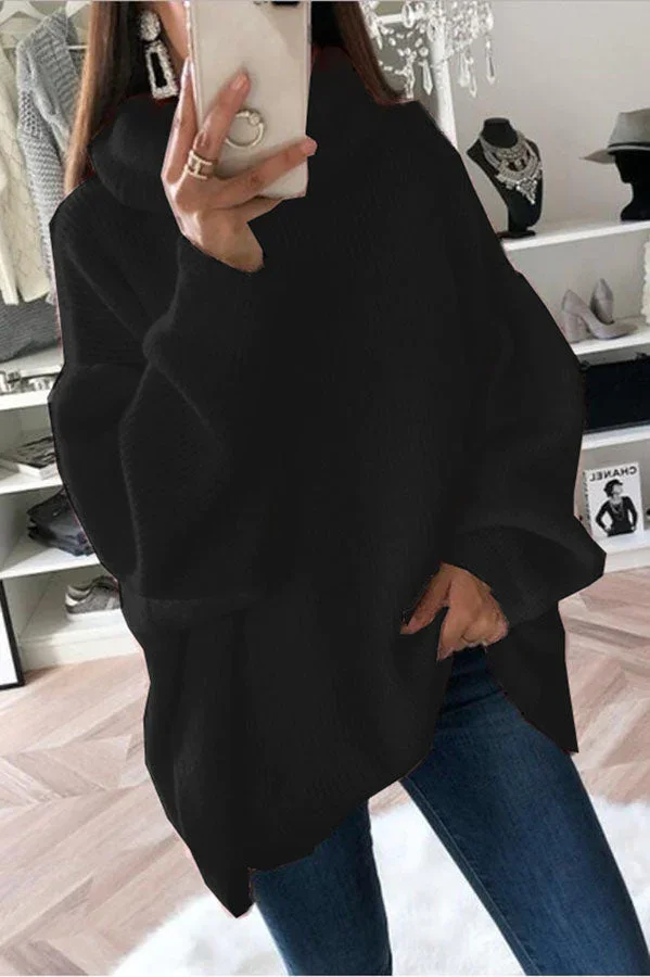 Schickes Herbst Rollkragen Pullover Kleid Für Damen