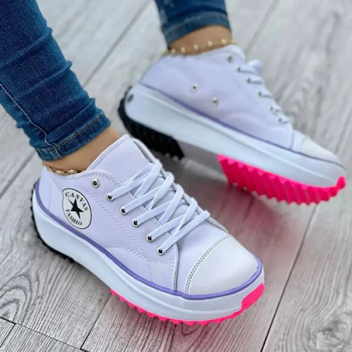 Aliams - Orthopädische Schuhe, Schnürsenkel, dicke Sohle