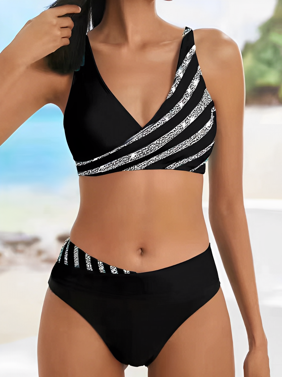 Aliams | Bikini Sommer Gestreift Luxus