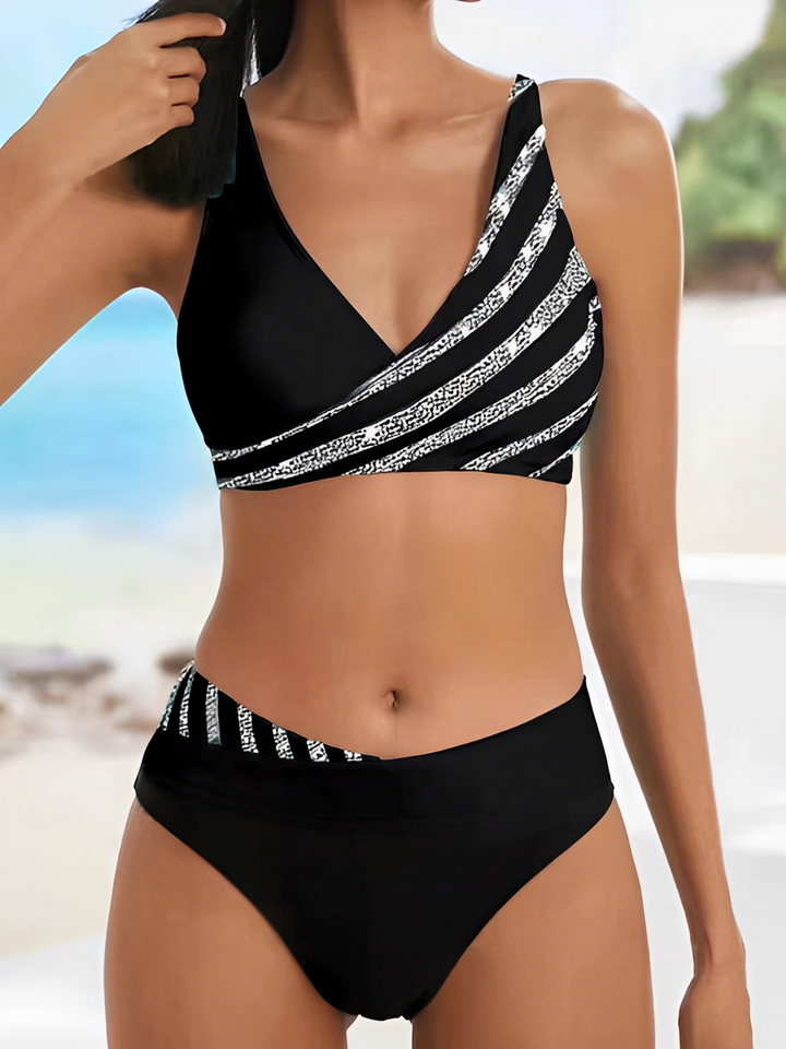 Aliams | Bikini Sommer Gestreift Luxus