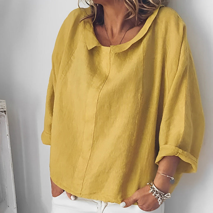 Aliams | Bluse mit Umgeschlagenem Kragen