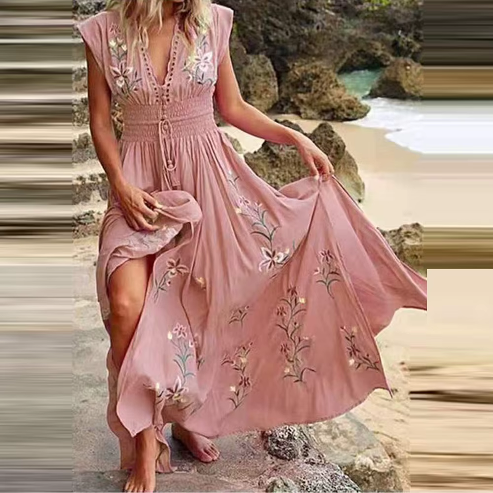 Aliams | Boho Kleid mit Stickereien für Einen Traumhaften Sommerlook