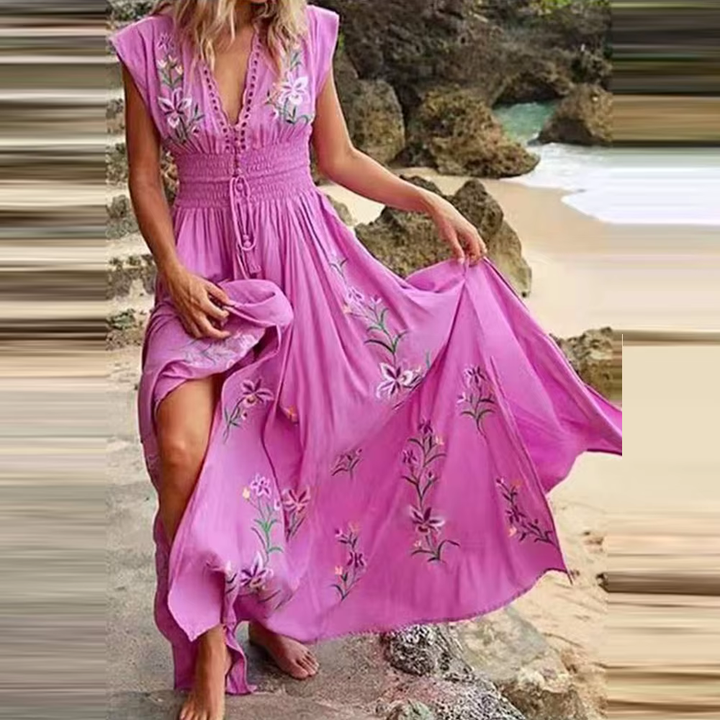 Aliams | Boho Kleid mit Stickereien für Einen Traumhaften Sommerlook