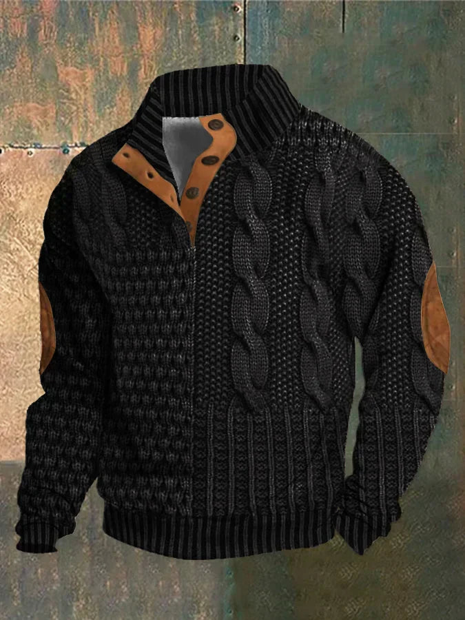 Bedruckter Herren-Pullover mit modischem Design