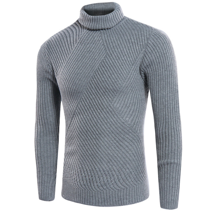 Herren stilvoller Rollkragenpullover mit strukturiertem Design Aliams