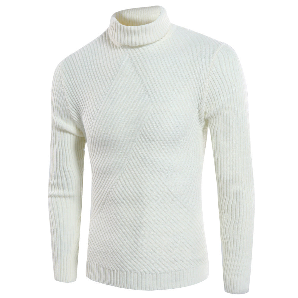 Herren stilvoller Rollkragenpullover mit strukturiertem Design Aliams