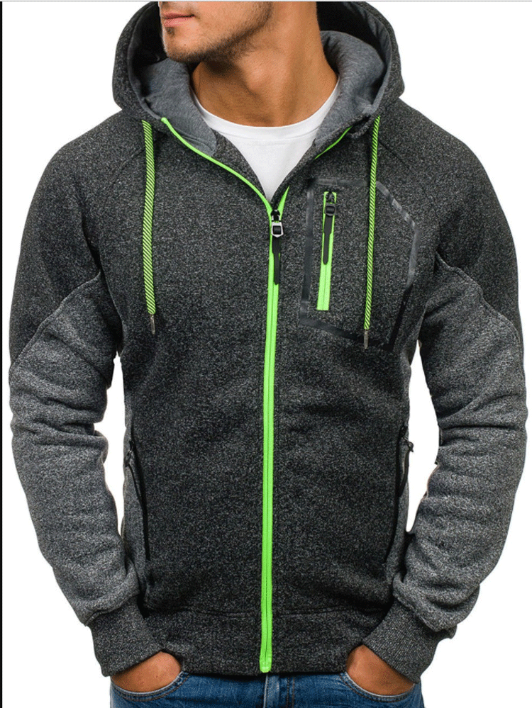 Herren Hochwertiger Sportjacke mit modernem Reißverschluss und praktischen Taschen Aliams