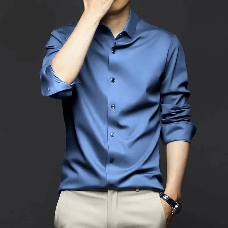 Herren Seidenhemd – Elegant, Vielseitig & Bequem
