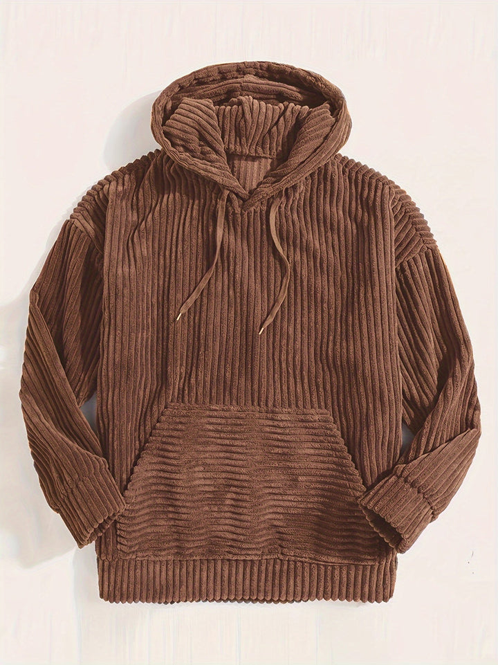 Strukturierter Kapuzenpullover Aus Cord