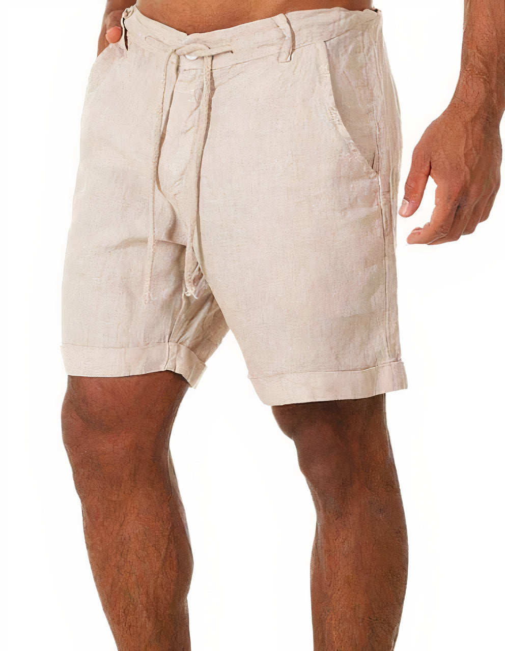 Aliams | Herren Leinen Sommer Shorts Kurze Hose für Männer
