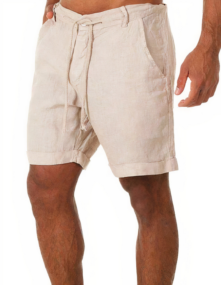 Aliams | Herren Leinen Sommer Shorts Kurze Hose für Männer