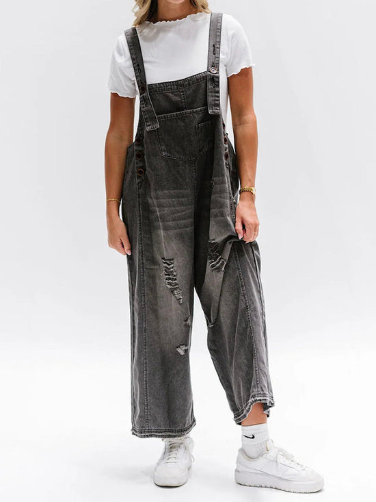 Aliams | Damen Lockere Denim Overall Komfortabel & Stilvoll
