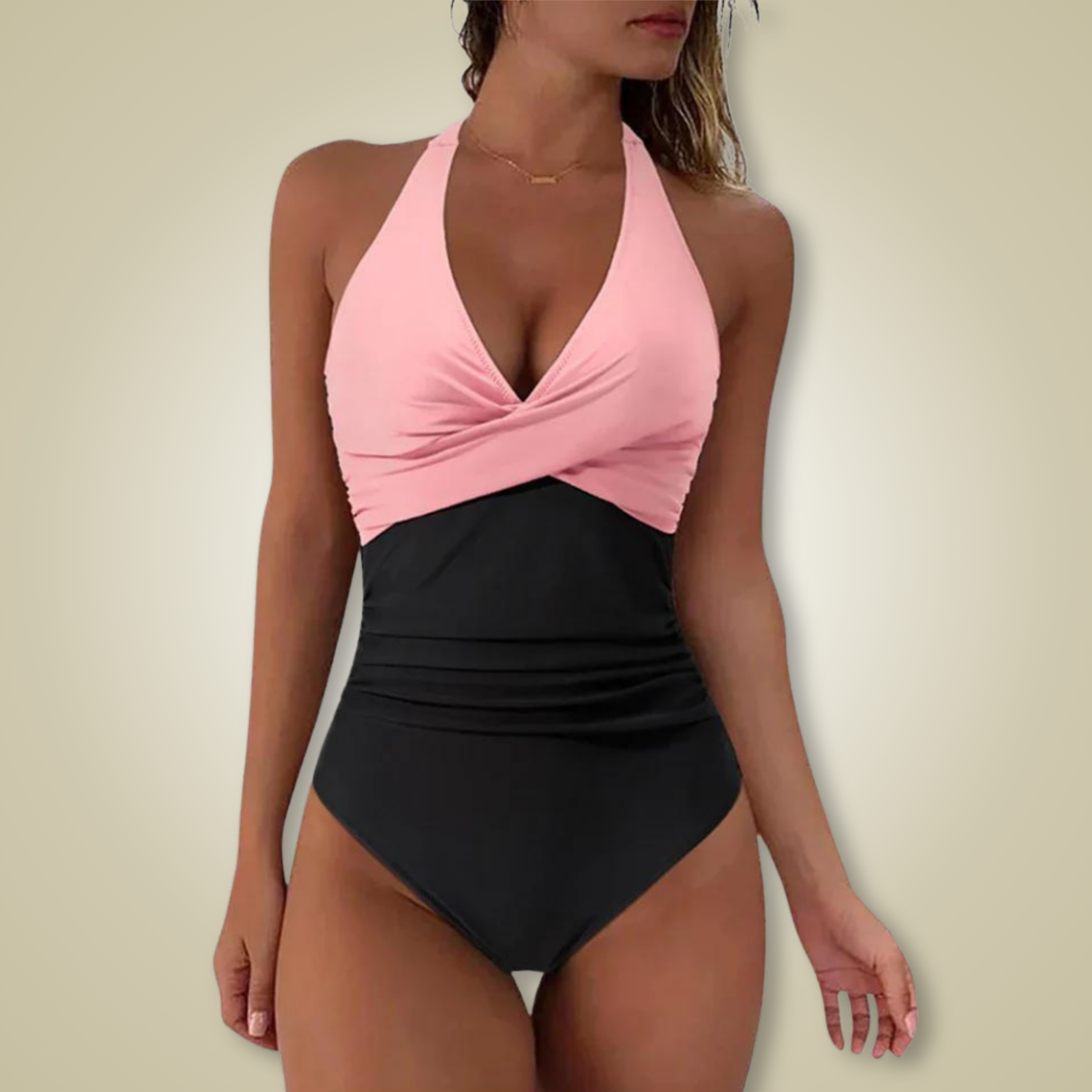 Aliams | Bequemer Badeanzug mit Push Up Bikinioberteil für Frauen