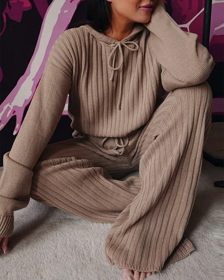 Damen Warmer Kapuzen Pyjama Anzug