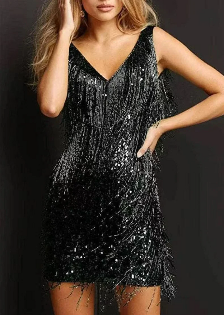 Aliams | Dazzling Diva Kleid mit Pailletten und Quasten
