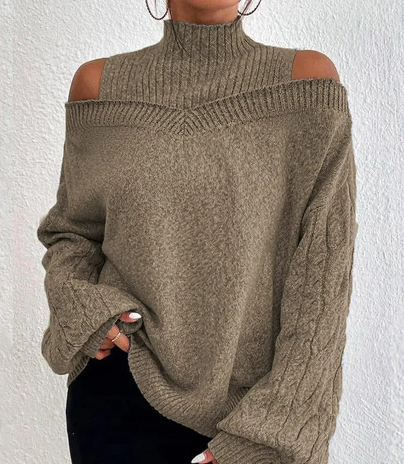 Elkeve | Schulter Pullover Trendig Und Bequem