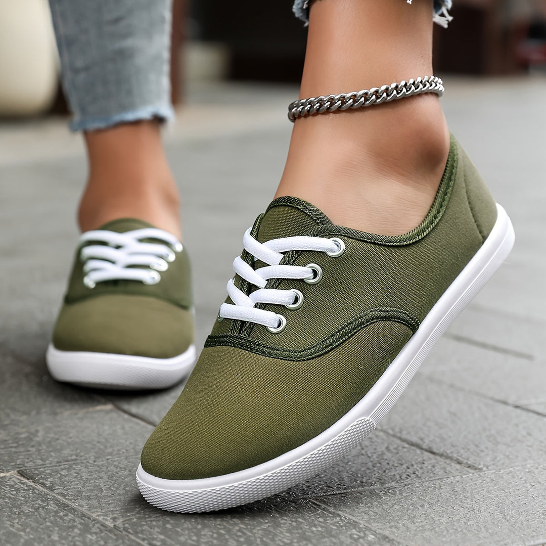 Aliams | Bequeme Niedrige Canvas Schnürschuhe
