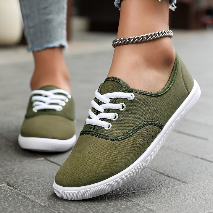Aliams | Bequeme Niedrige Canvas Schnürschuhe