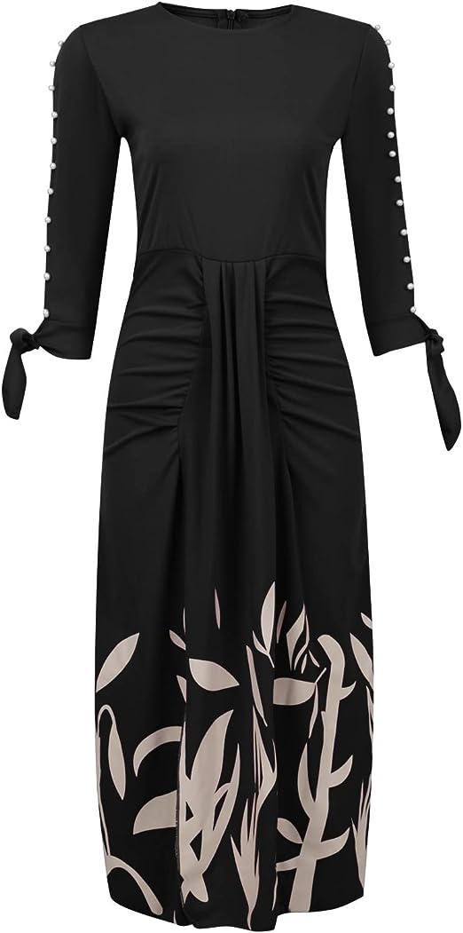 Aliams | Dressino Mode Kleid mit Blumendruck