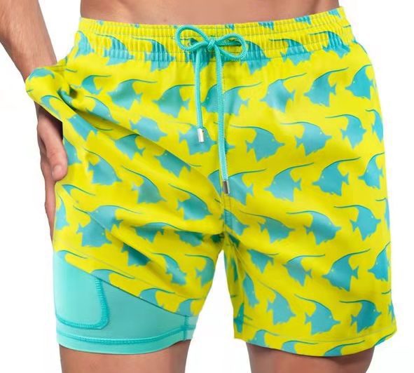 Aliams | Doppellagige Strandshorts für Herren