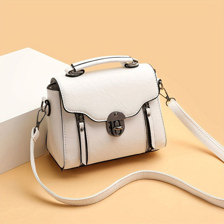 Damen Vintage Handtasche Mit Klappe
